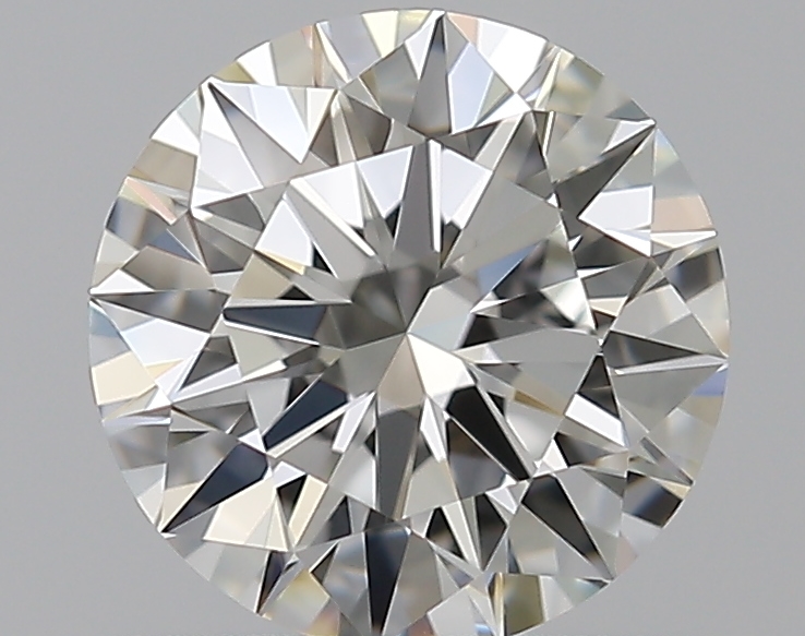 0.77 CaratJ-VVS1 EX Cut Round Diamond