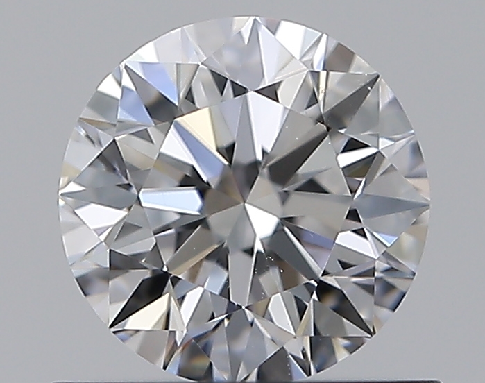 0.66 CaratD-SI1 EX Cut Round Diamond