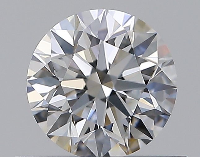 0.5 CaratD-VVS2 EX Cut Round Diamond