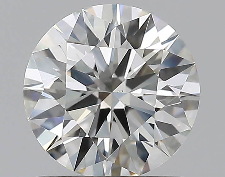 0.79 CaratJ-SI1 EX Cut Round Diamond