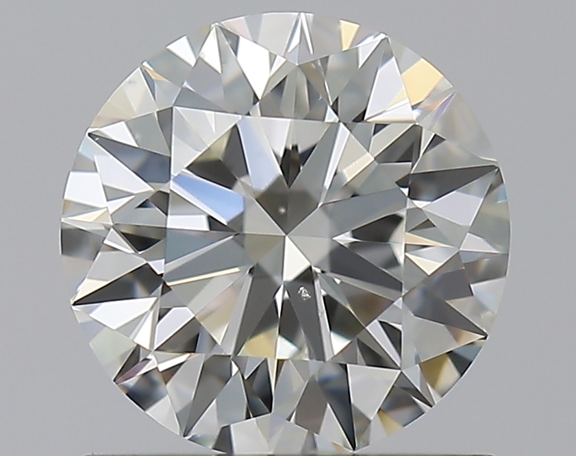 0.93 CaratJ-SI1 EX Cut Round Diamond