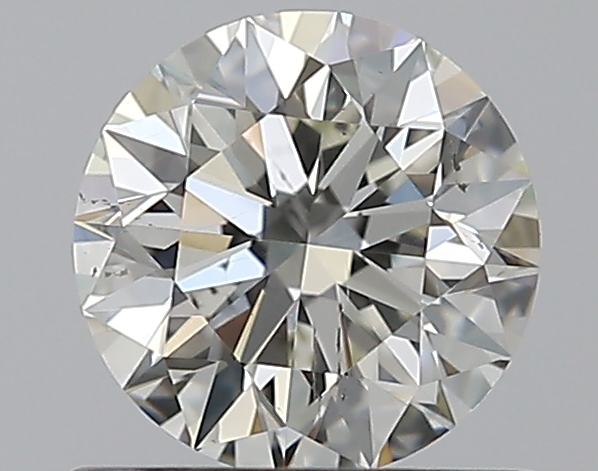0.72 CaratJ-SI1 EX Cut Round Diamond