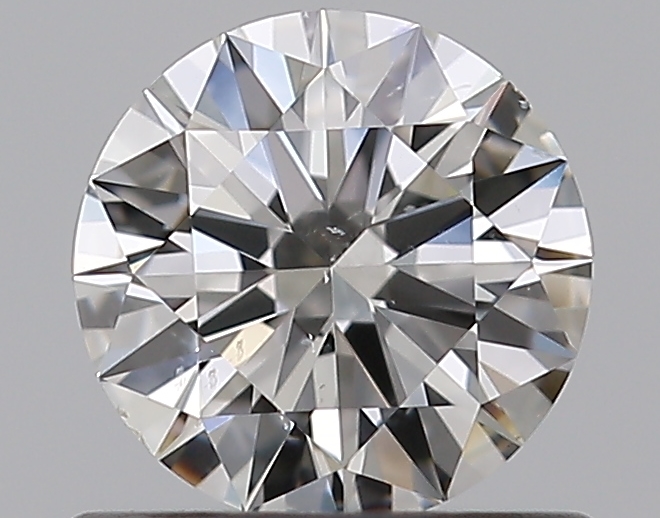 0.59 CaratF-SI2 EX Cut Round Diamond