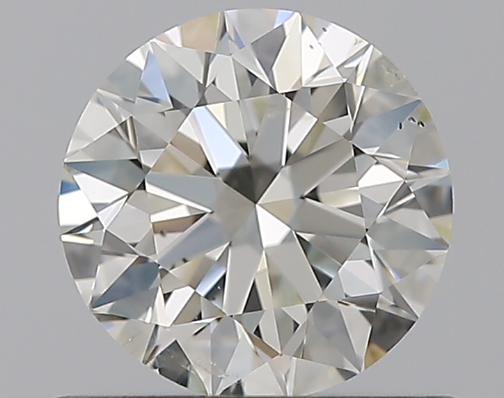 0.7 CaratJ-SI2 EX Cut Round Diamond