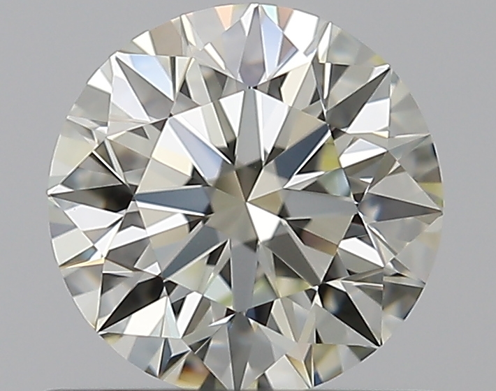 0.7 CaratL-VS1 EX Cut Round Diamond