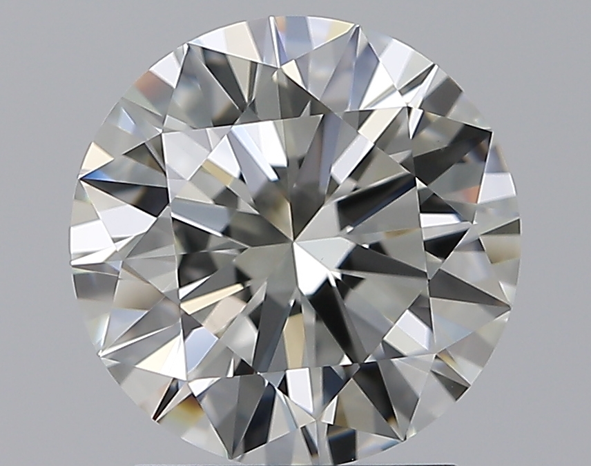 2.01 CaratJ-VS2 EX Cut Round Diamond
