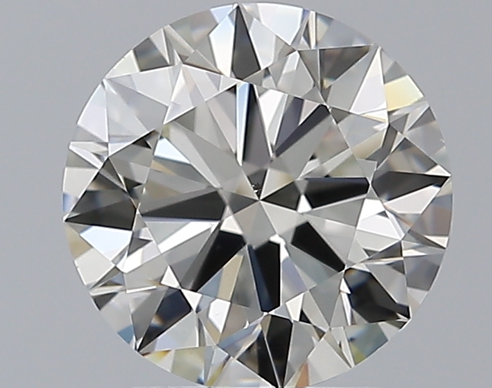 2.01 CaratJ-VS2 EX Cut Round Diamond
