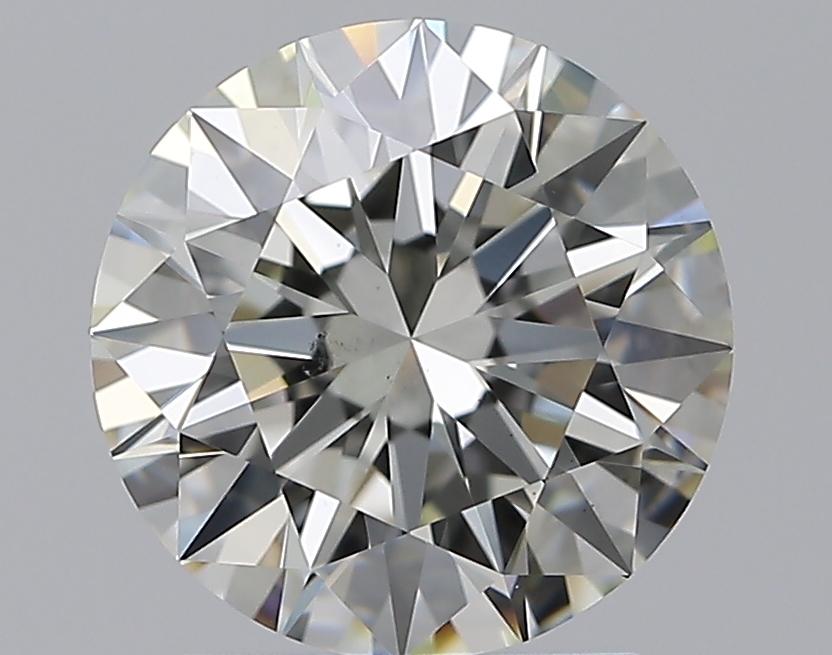 2.01 CaratJ-SI1 EX Cut Round Diamond