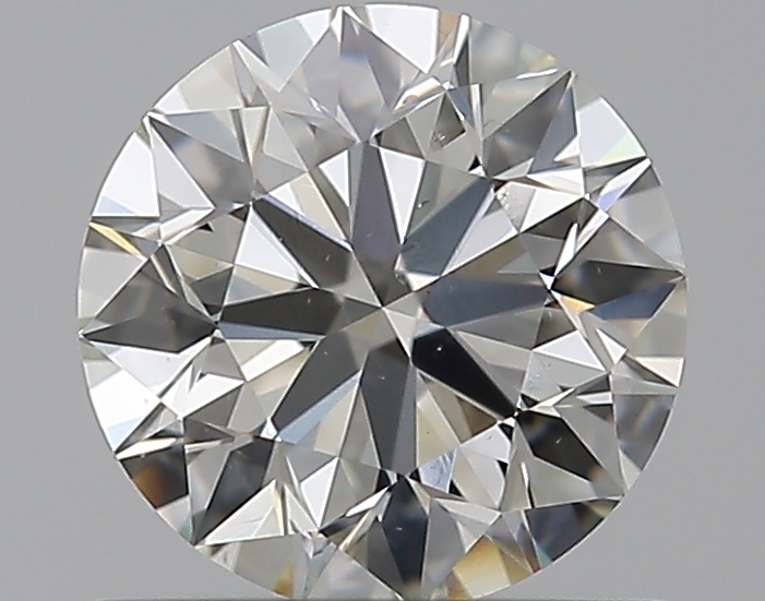 2.01 CaratJ-SI2 EX Cut Round Diamond
