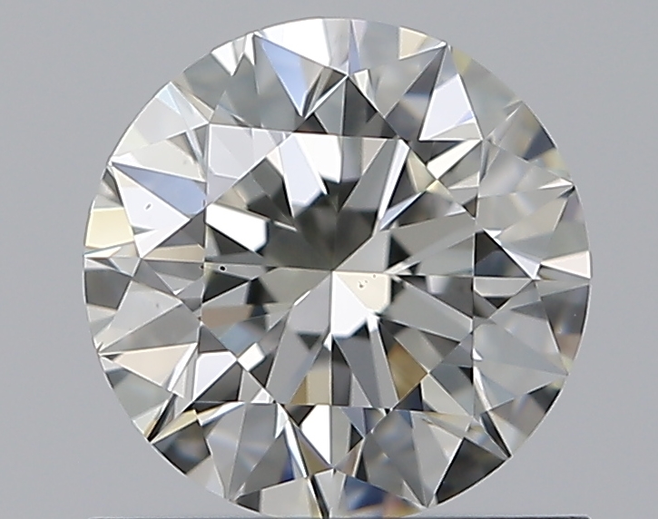 0.77 CaratJ-VS2 EX Cut Round Diamond