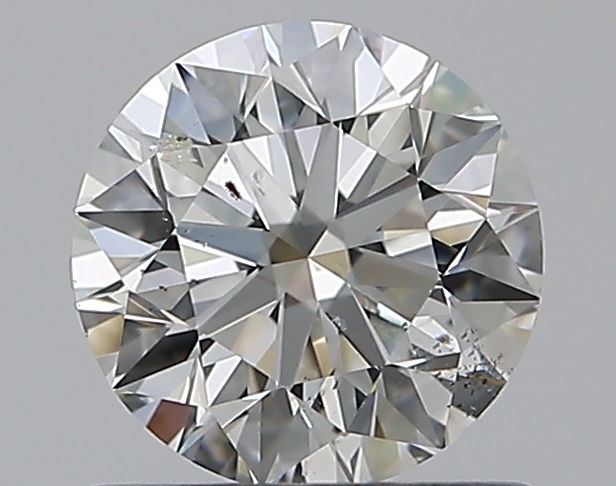0.86 CaratJ-SI2 EX Cut Round Diamond