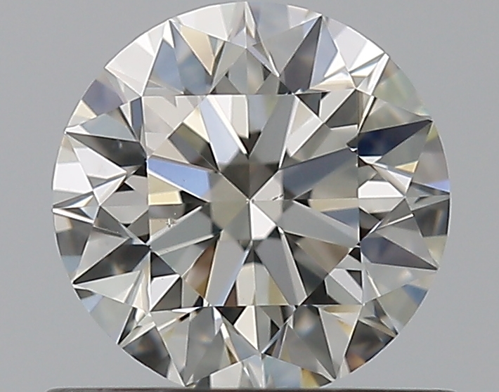 0.7 CaratJ-SI1 EX Cut Round Diamond