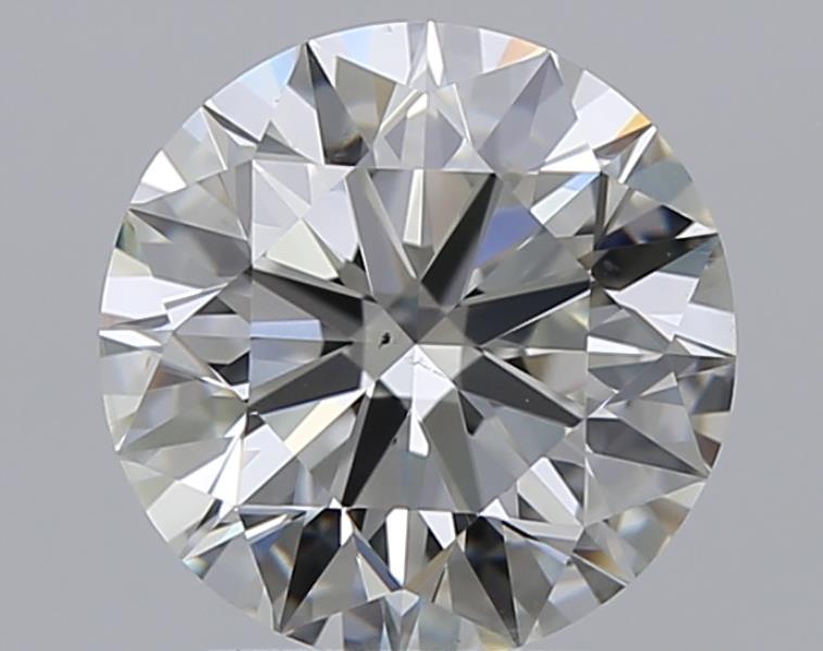 1.9 CaratJ-SI2 EX Cut Round Diamond
