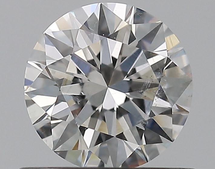 0.66 CaratF-SI2 EX Cut Round Diamond