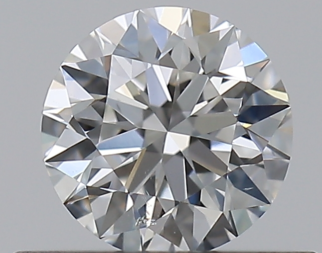 0.41 CaratF-SI2 EX Cut Round Diamond