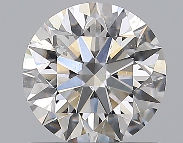 0.76 CaratF-SI2 EX Cut Round Diamond