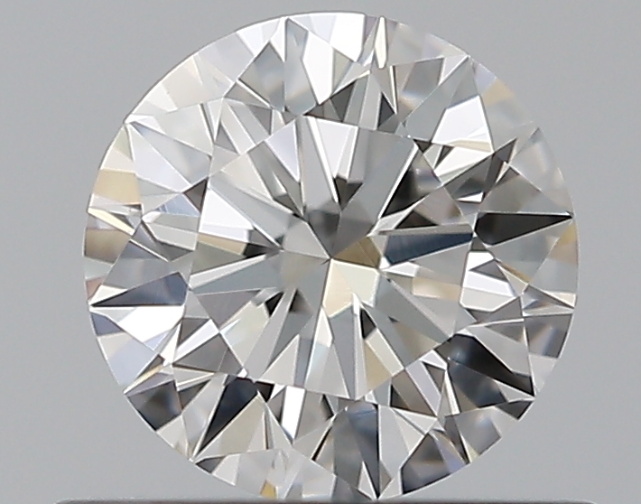 0.58 CaratF-VS2 EX Cut Round Diamond