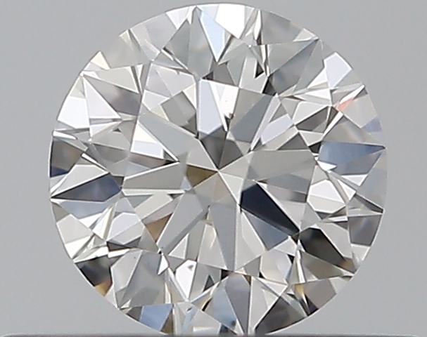 0.41 CaratF-VS2 EX Cut Round Diamond