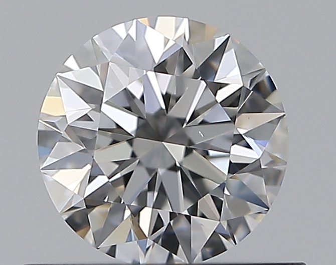 0.53 CaratF-VS2 EX Cut Round Diamond
