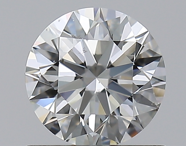 0.76 CaratI-SI1 EX Cut Round Diamond