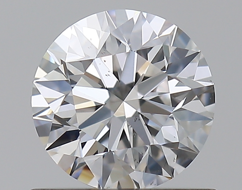 0.66 CaratF-SI1 EX Cut Round Diamond