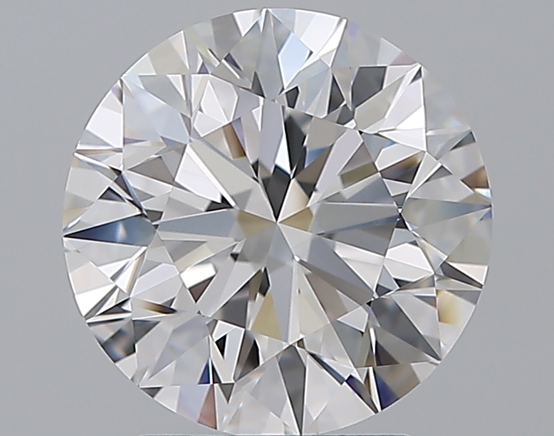 3 CaratD-VVS2 EX Cut Round Diamond