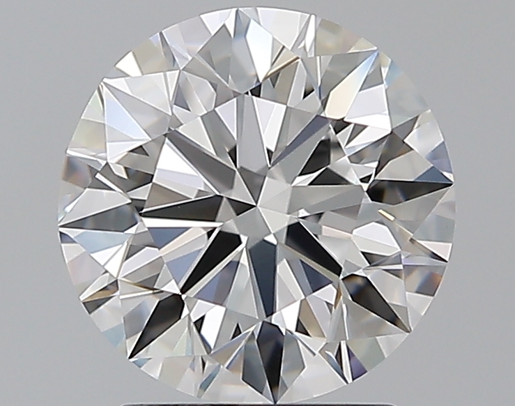 2.42 CaratD-VVS2 EX Cut Round Diamond