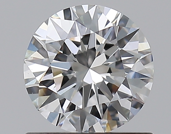 0.76 CaratF-VS2 EX Cut Round Diamond