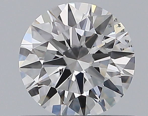 0.52 CaratD-SI1 EX Cut Round Diamond