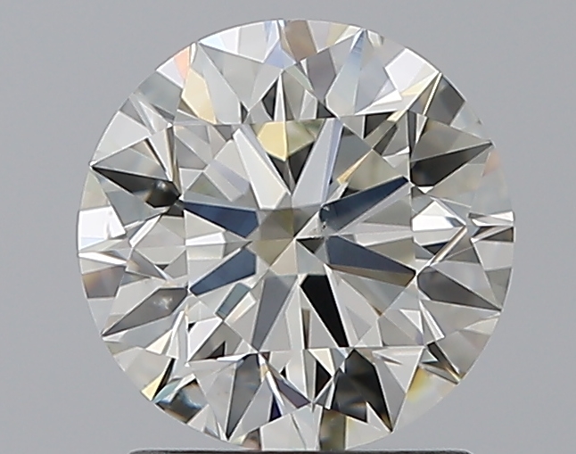1.61 CaratJ-SI1 EX Cut Round Diamond