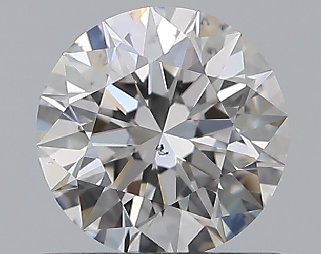 0.65 CaratF-SI1 EX Cut Round Diamond
