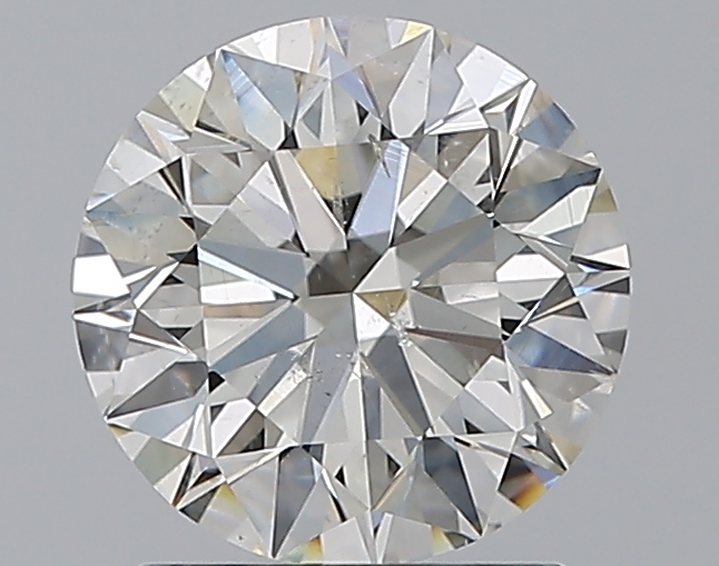 1.71 CaratJ-SI2 EX Cut Round Diamond
