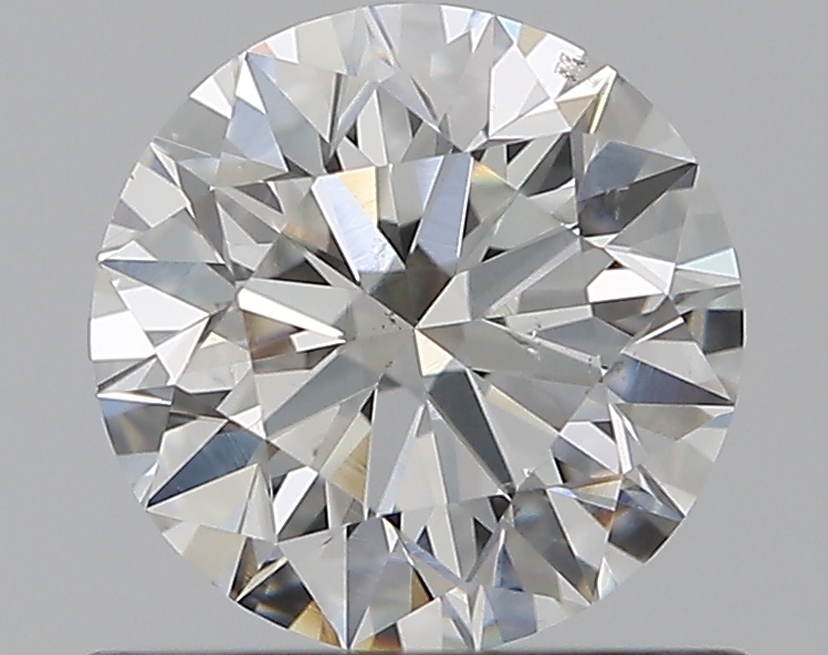 0.76 CaratF-SI2 EX Cut Round Diamond