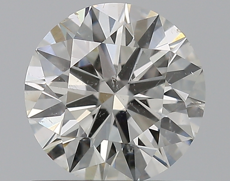 0.87 CaratJ-SI2 EX Cut Round Diamond