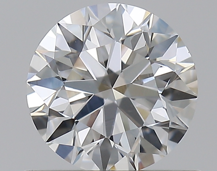0.65 CaratF-VS2 EX Cut Round Diamond