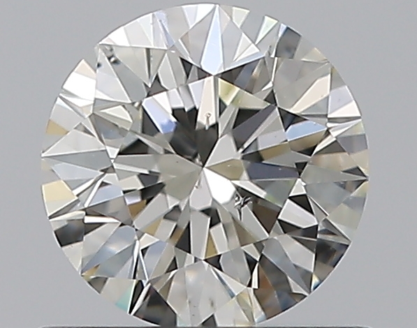 0.71 CaratJ-SI2 EX Cut Round Diamond