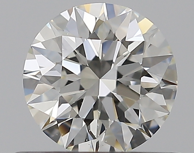 0.52 CaratJ-SI1 EX Cut Round Diamond