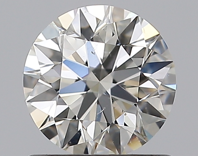 0.77 CaratJ-SI2 EX Cut Round Diamond