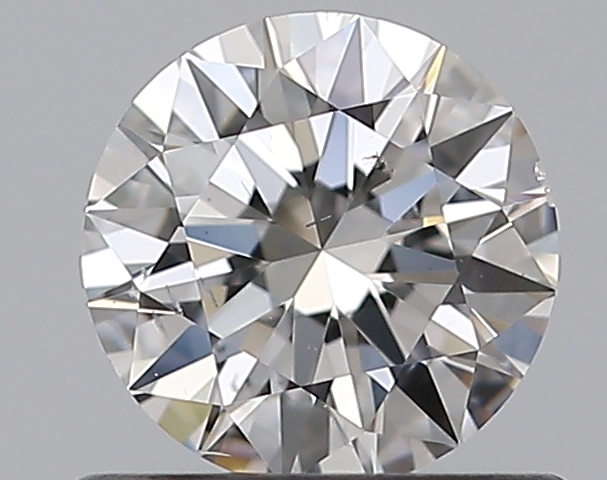 0.57 CaratF-SI1 EX Cut Round Diamond