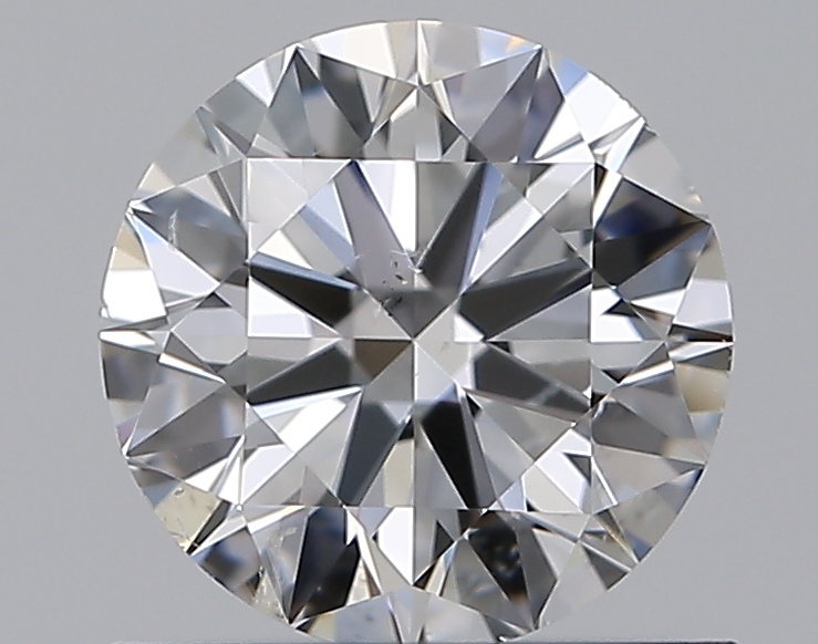0.76 CaratF-SI2 EX Cut Round Diamond