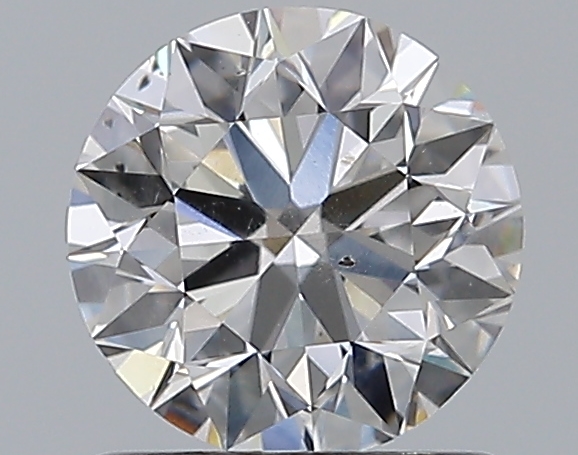 0.96 CaratE-SI2 EX Cut Round Diamond