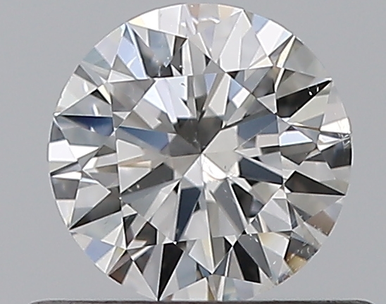 0.51 CaratF-SI2 EX Cut Round Diamond