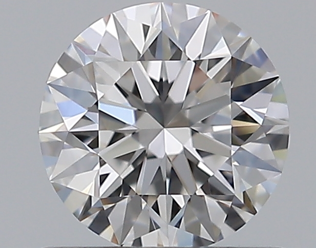 0.65 CaratE-VVS2 EX Cut Round Diamond