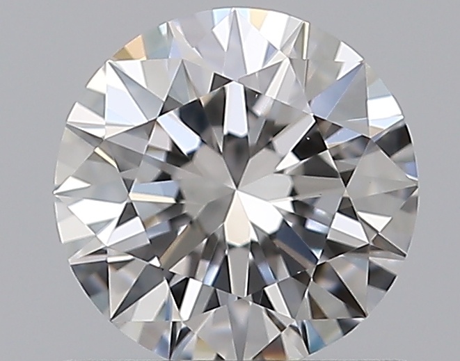 0.65 CaratE-VVS2 EX Cut Round Diamond