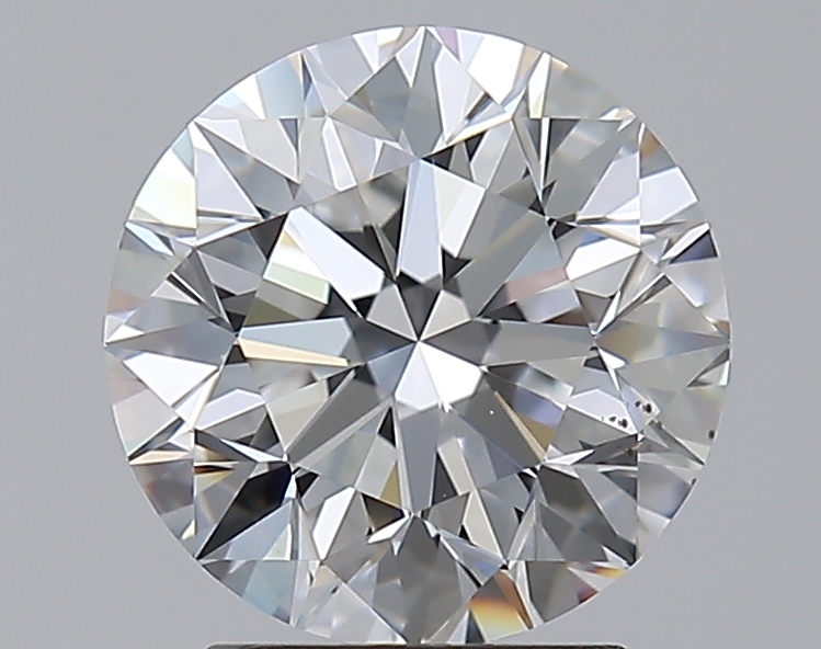 2.5 CaratE-VS2 EX Cut Round Diamond