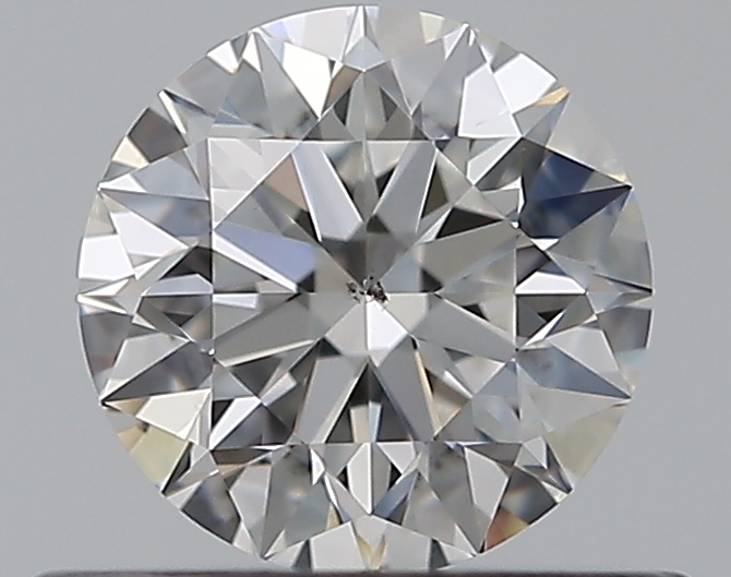0.52 CaratF-SI1 EX Cut Round Diamond