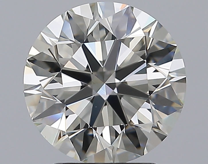 2.51 CaratJ-VS2 EX Cut Round Diamond