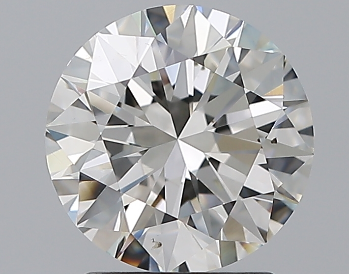 2.2 CaratH-SI1 EX Cut Round Diamond