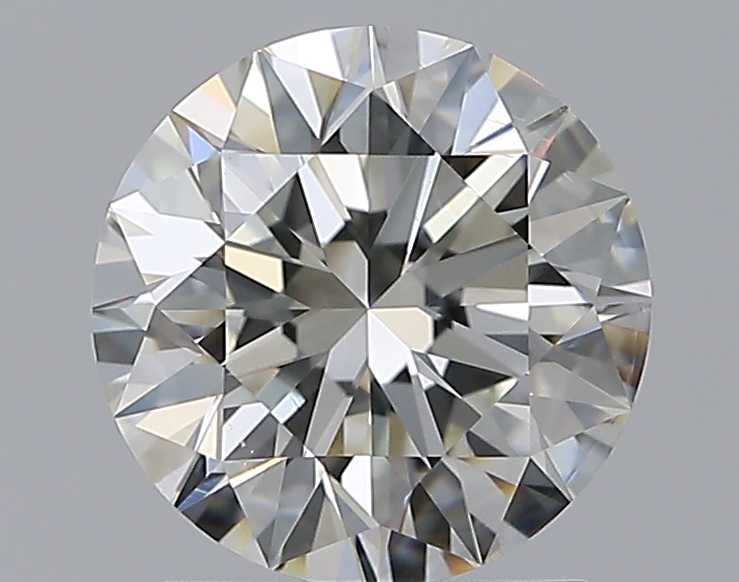 1.7 CaratJ-SI1 EX Cut Round Diamond