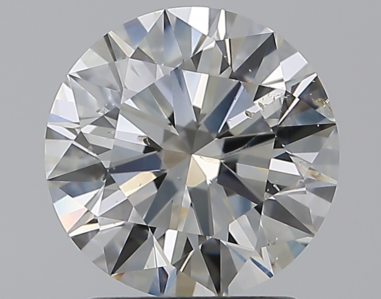 2 CaratJ-SI2 EX Cut Round Diamond
